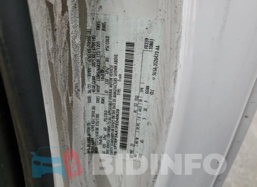1FTRF3AA1PED40639 Photo# 12