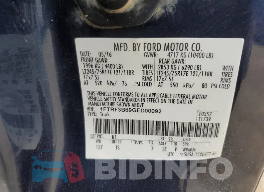 1FTRF3B69GED00092 Photo# 12
