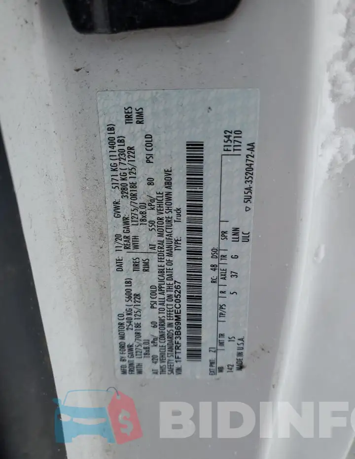 1FTRF3B69MEC05267 Photo# 12