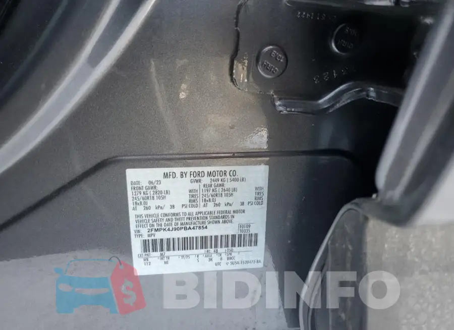 2FMPK4J90PBA47854 Photo# 13