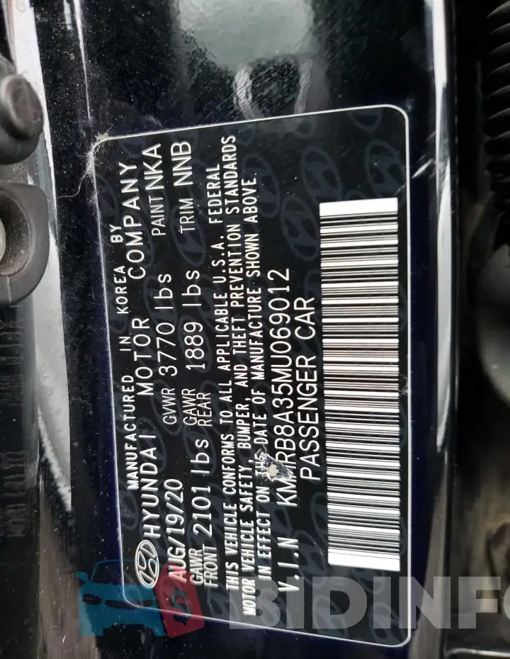KMHRB8A35MU069012 Photo# 12