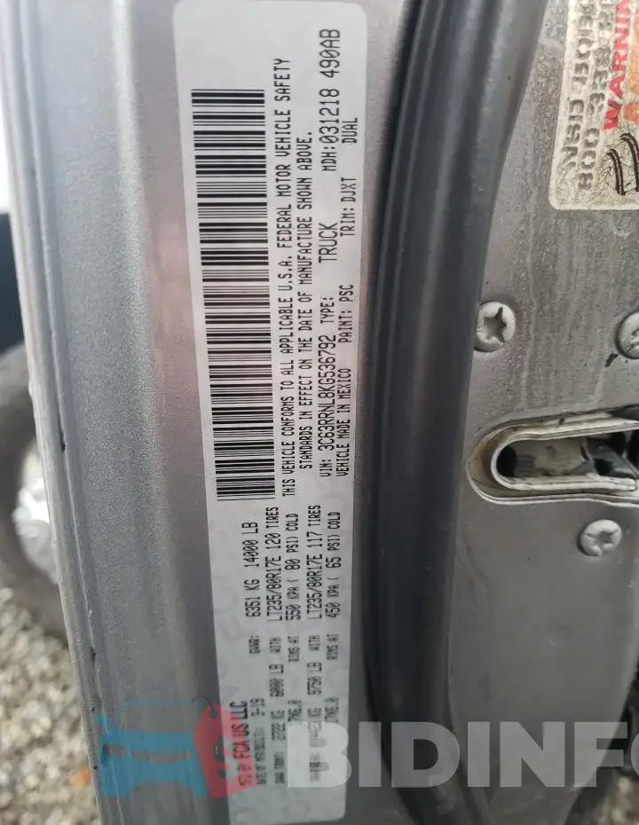 3C63RRNL8KG536792 Photo# 10