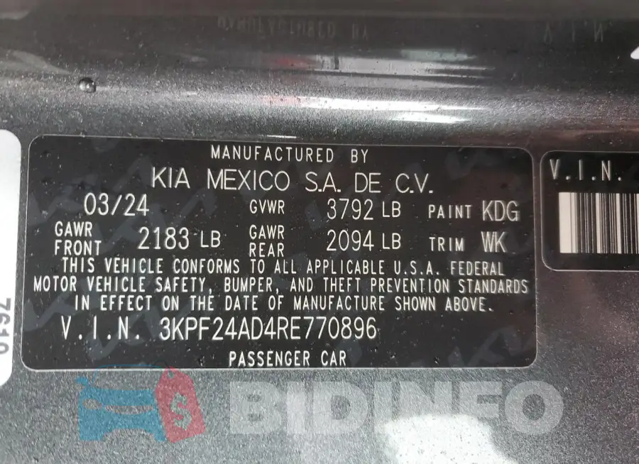 3KPF24AD4RE770896 Photo# 12