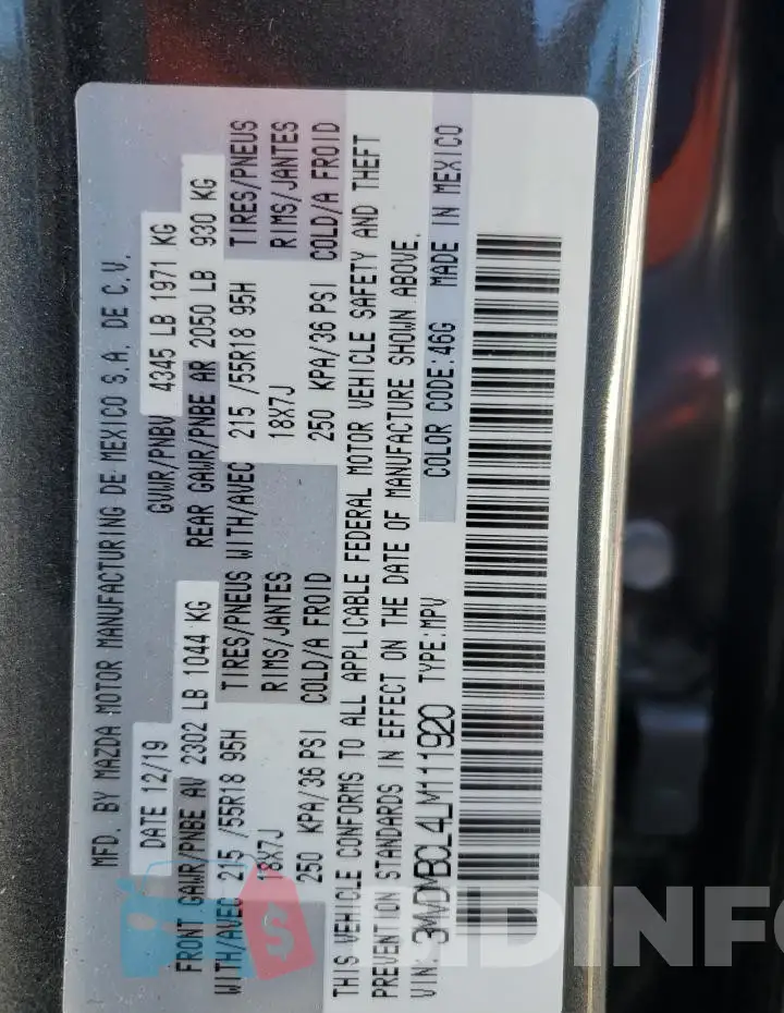 3MVDMBCL4LM111920 Photo# 13