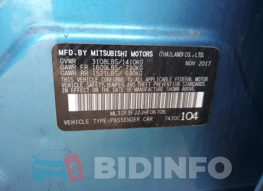 ML32F3FJ2JHF06706 Photo# 12