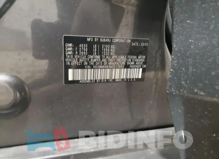 4S3BWAN64M3017852 Photo# 12