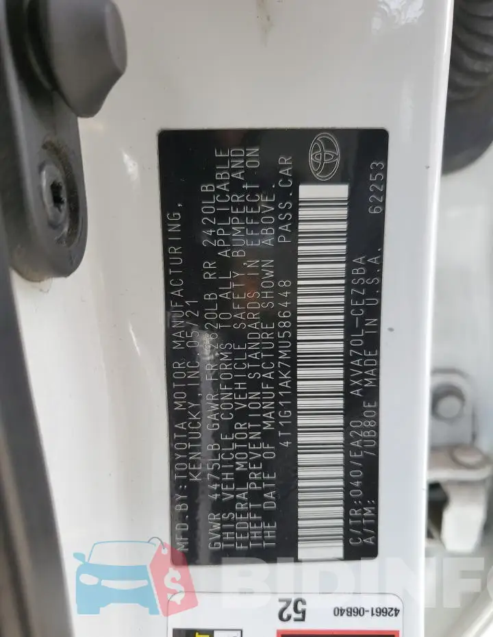 4T1G11AK7MU586448 Photo# 12