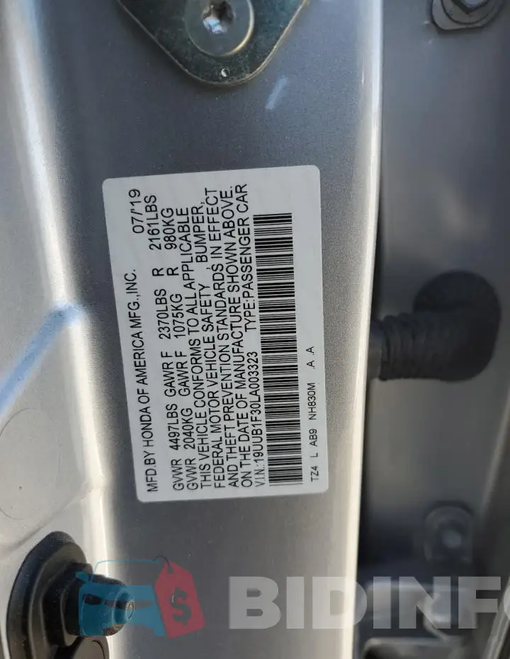 19UUB1F30LA003323 Photo# 12