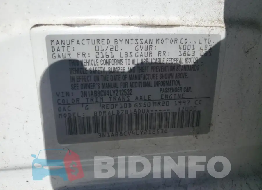 3N1AB8CV4LY212532 Photo# 12