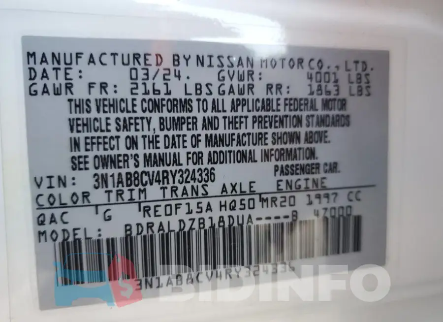 3N1AB8CV4RY324336 Photo# 13