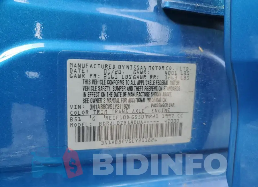 3N1AB8CV5LY211826 Photo# 12