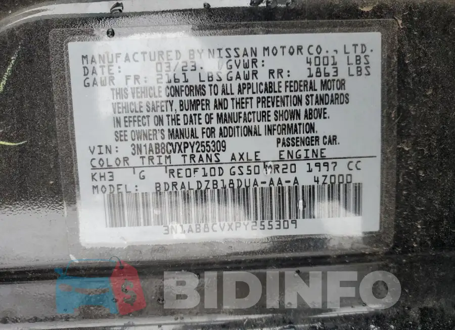 3N1AB8CVXPY255309 Photo# 13