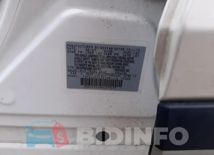 3N1CP5CU3KL559197 Photo# 13