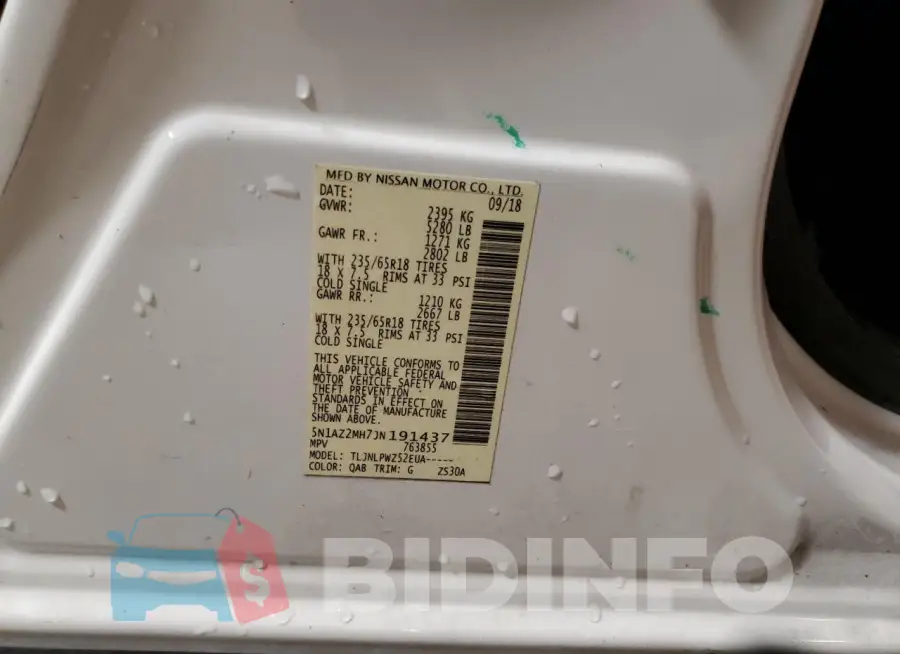 5N1AZ2MH7JN191437 Photo# 14
