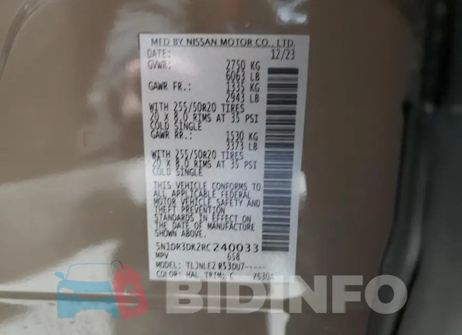 5N1DR3DK2RC240033 Photo# 13