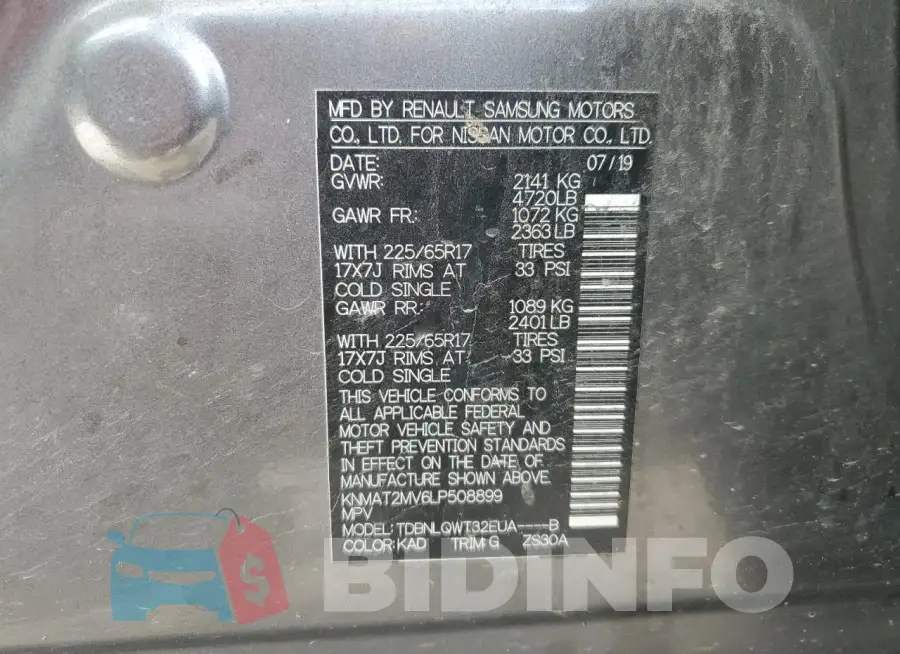 KNMAT2MV6LP508899 Photo# 13