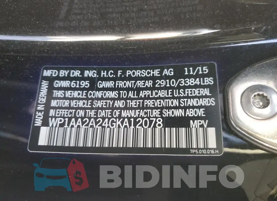WP1AA2A24GKA12078 Photo# 14