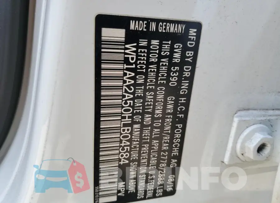WP1AA2A50HLB04584 Photo# 13