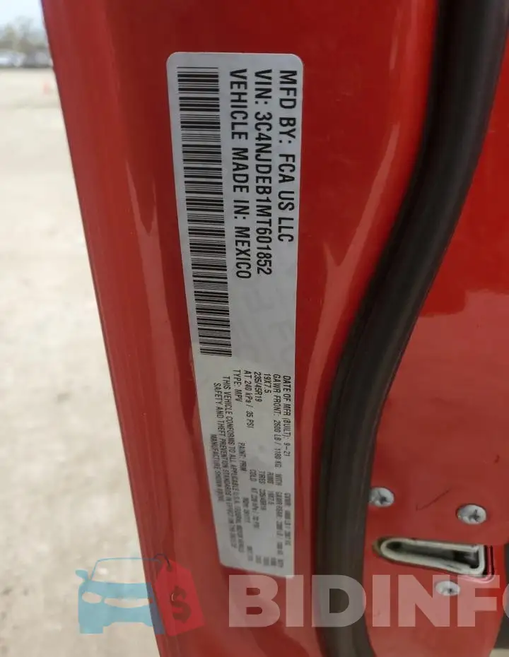 3C4NJDEB1MT601852 Photo# 13