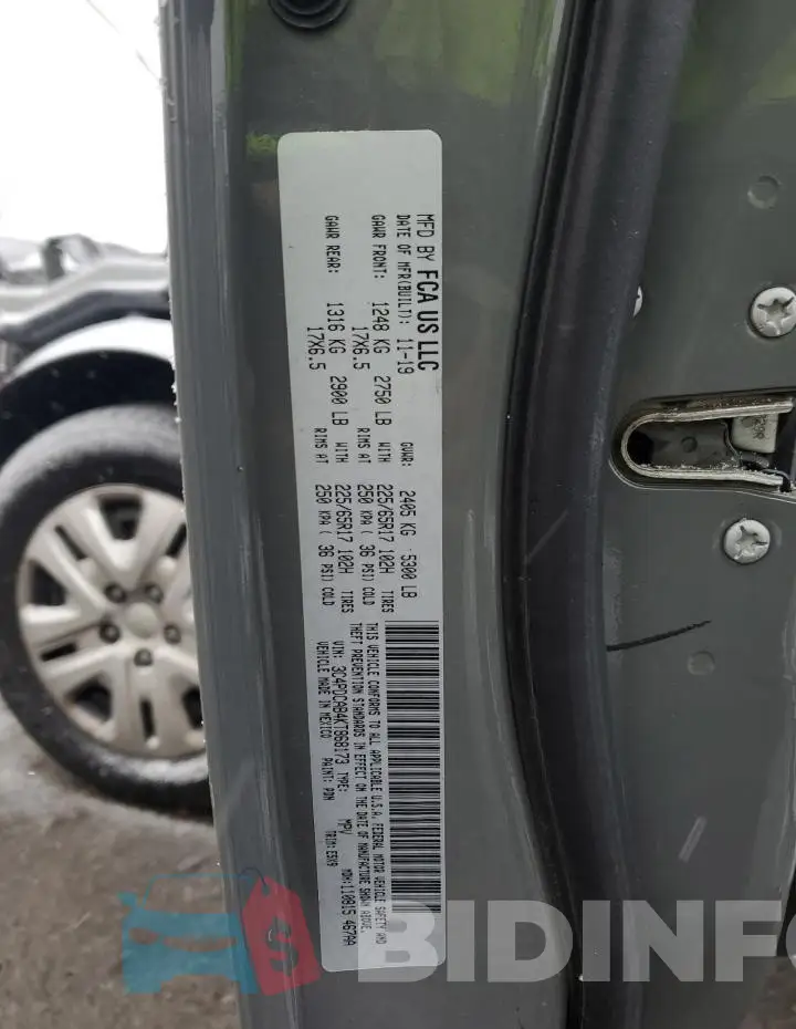 3C4PDCAB4KT868173 Photo# 14