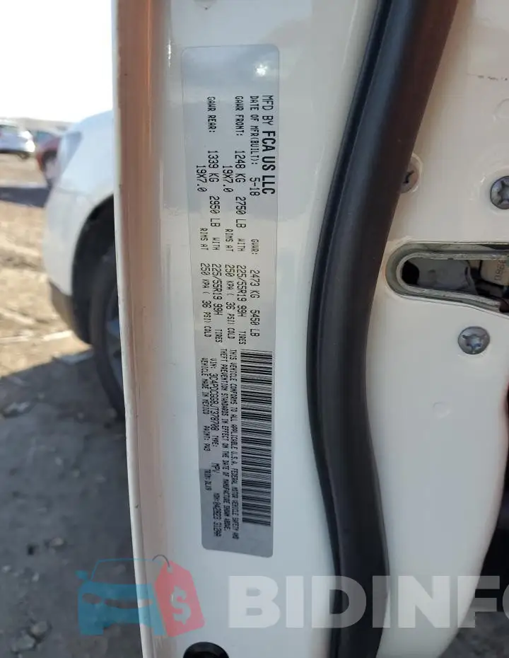 3C4PDCGG8JT378708 Photo# 14