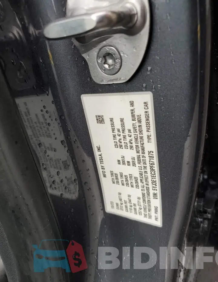 5YJ3E1EC3PF671875 Photo# 12
