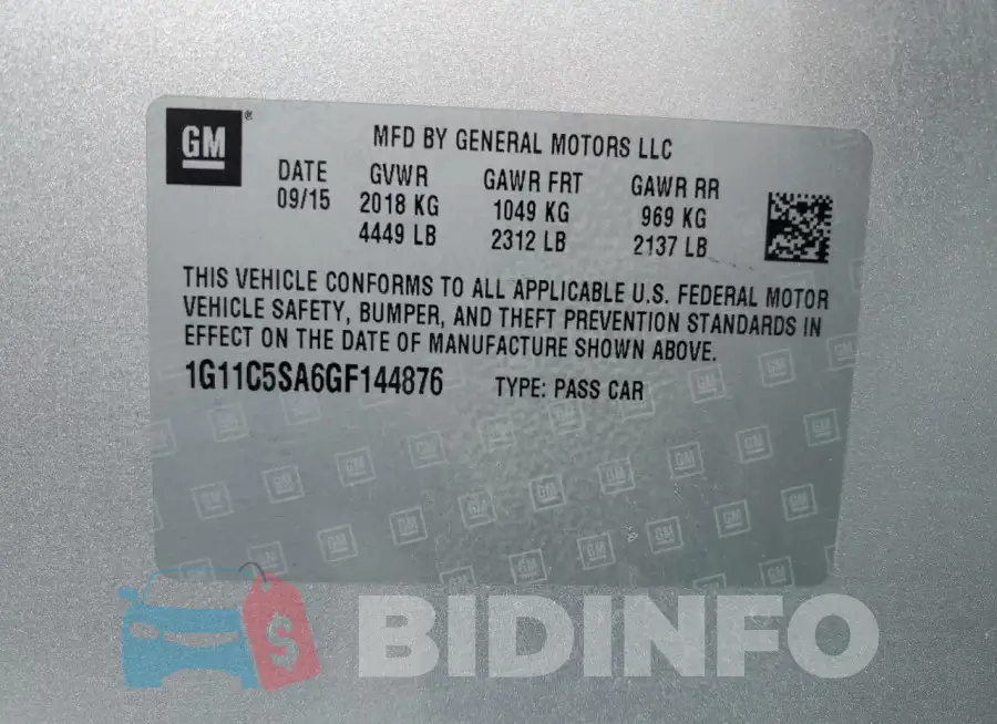 1G11C5SA6GF144876 Photo# 12