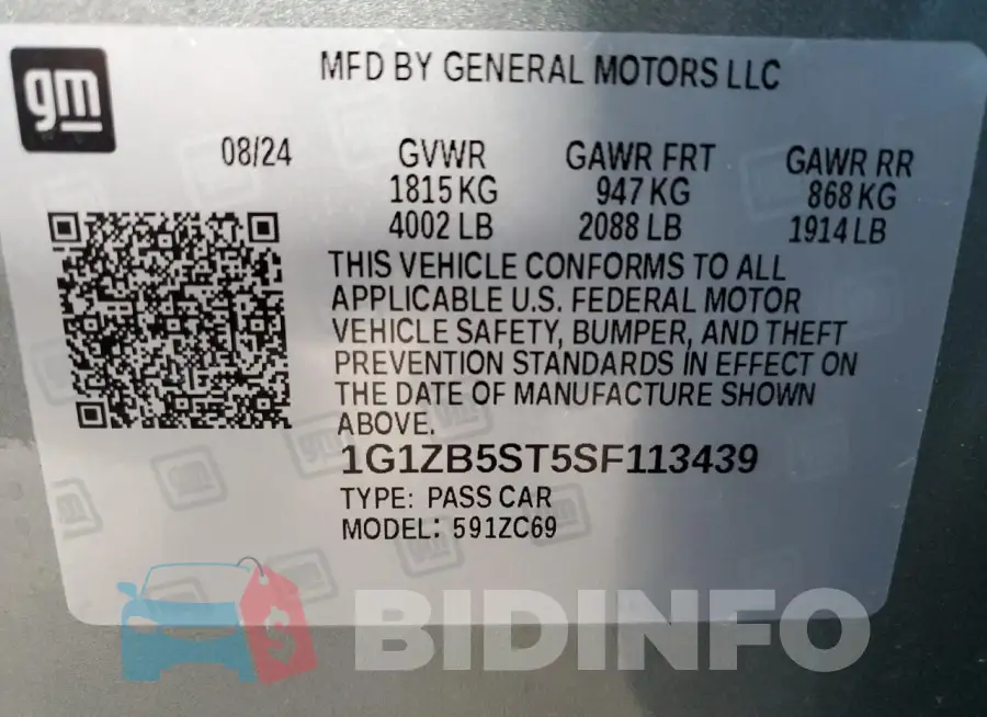 1G1ZB5ST5SF113439 Photo# 12