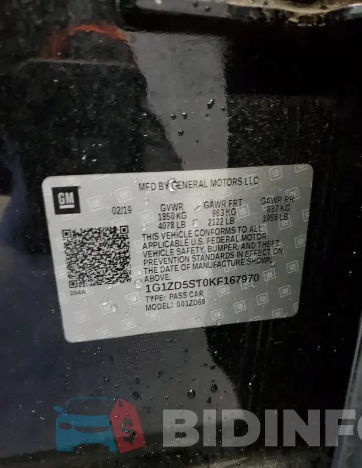 1G1ZD5ST0KF167970 Photo# 12