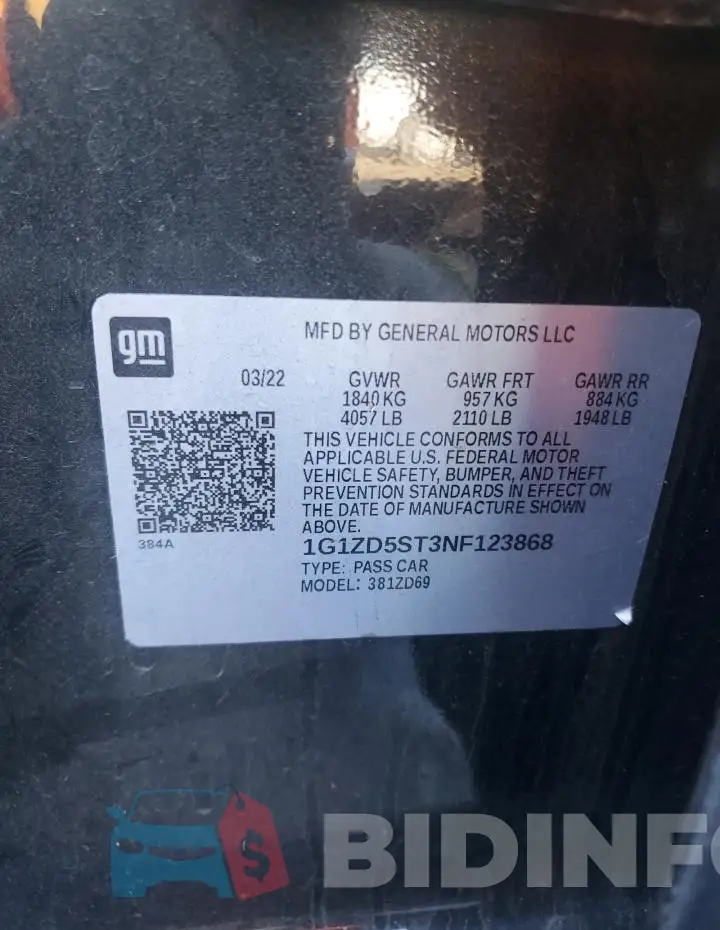 1G1ZD5ST3NF123868 Photo# 13
