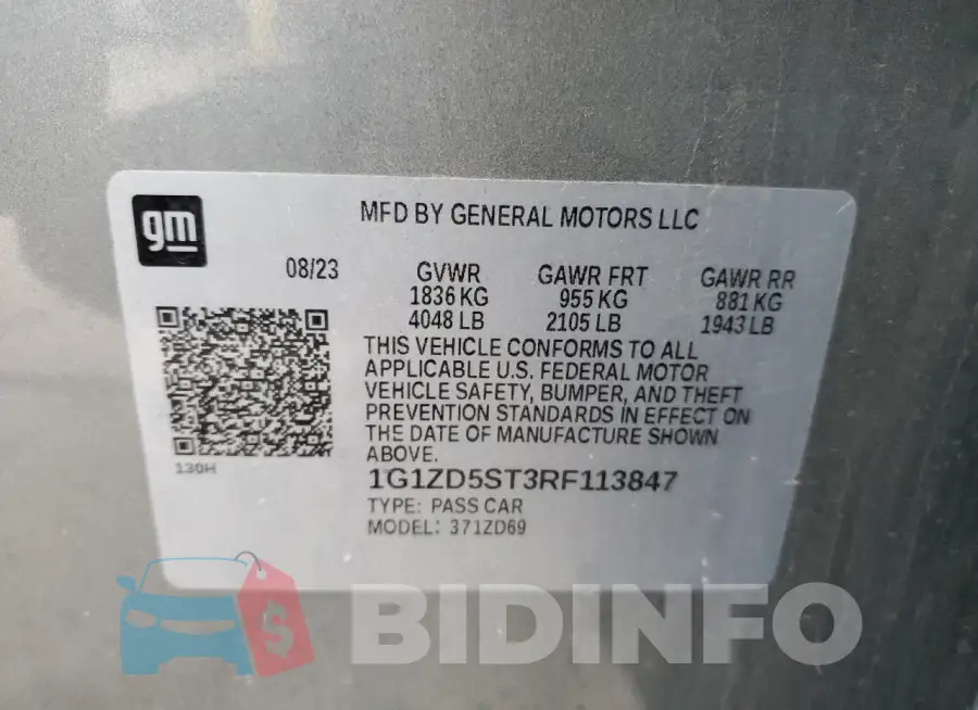 1G1ZD5ST3RF113847 Photo# 13
