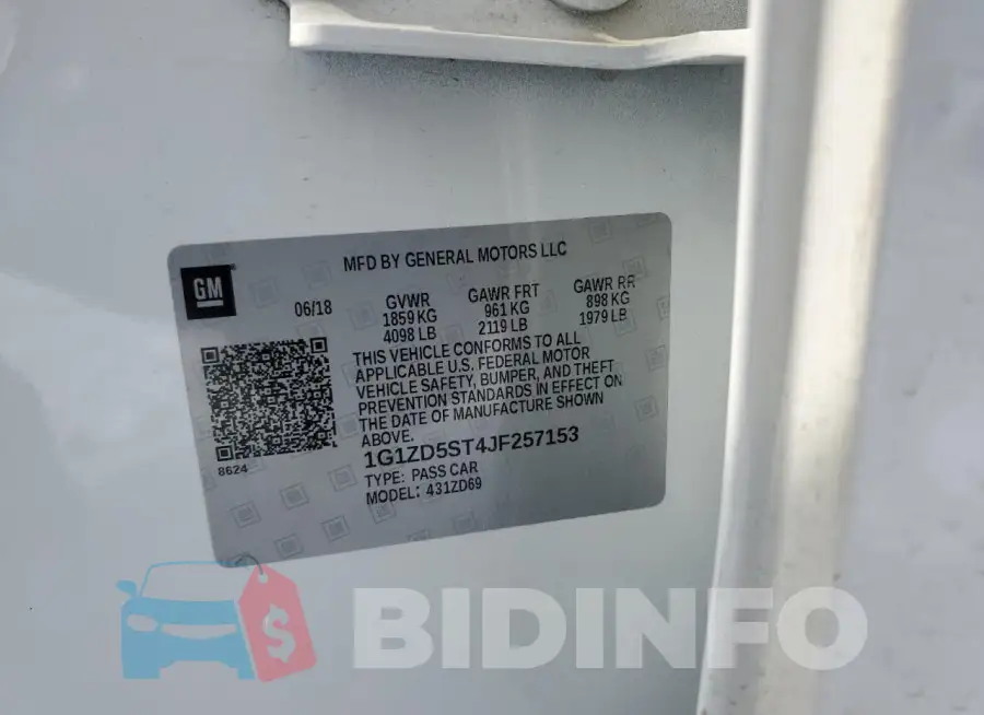 1G1ZD5ST4JF257153 Photo# 12