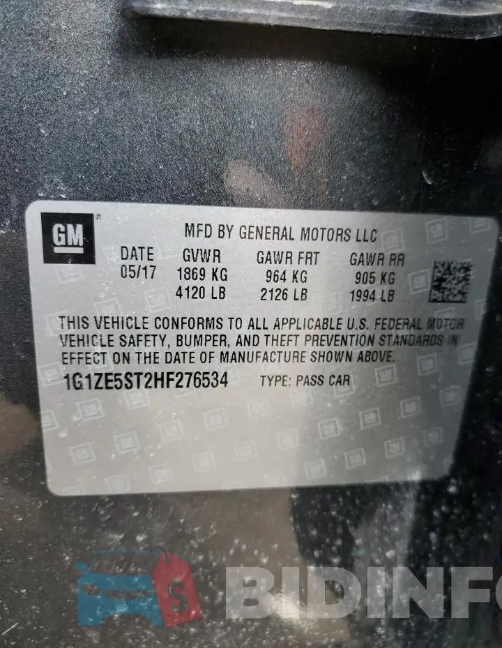 1G1ZE5ST2HF276534 Photo# 12