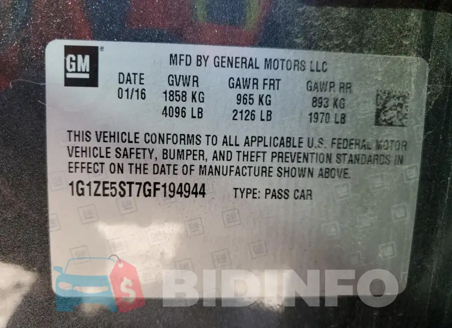 1G1ZE5ST7GF194944 Photo# 13