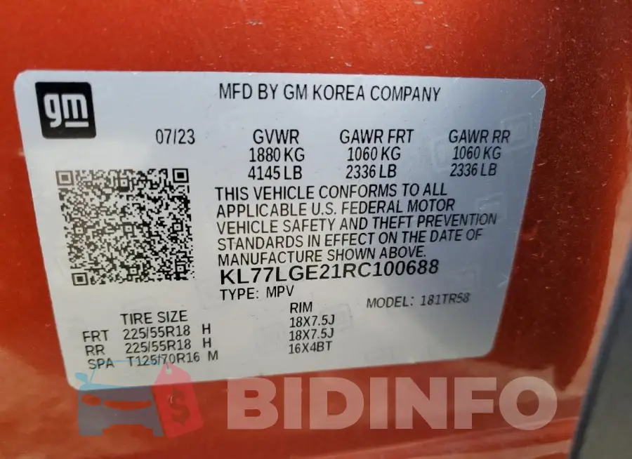 KL77LGE21RC100688 Photo# 12