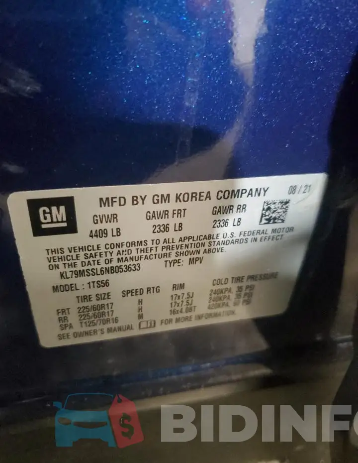 KL79MSSL6NB053633 Photo# 14
