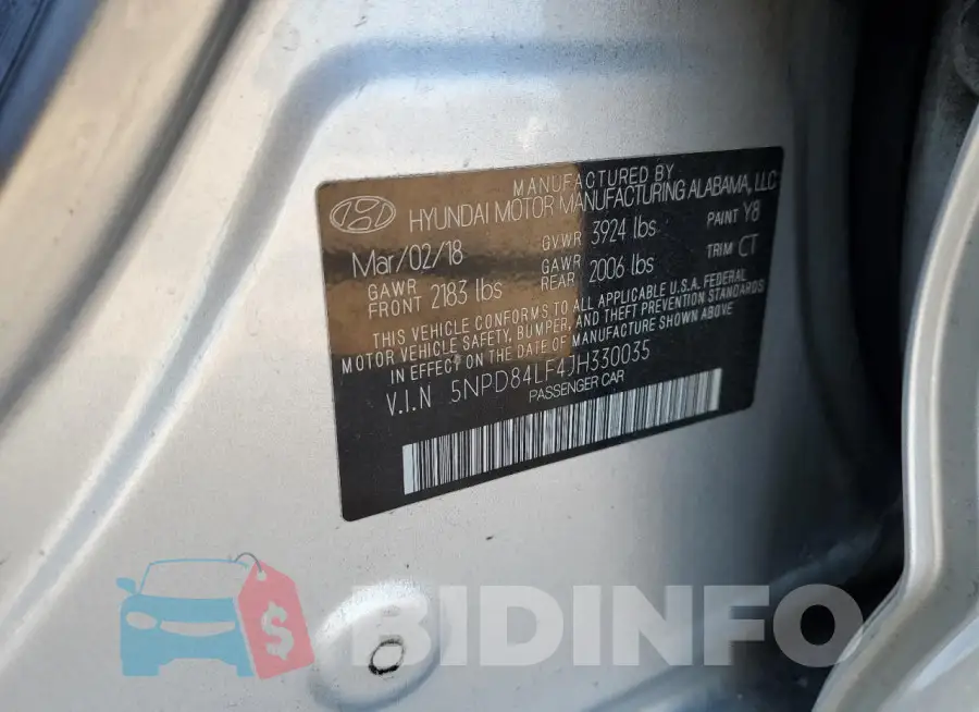 5NPD84LF4JH330035 Photo# 12