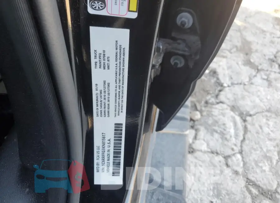 1C6RRFFG9KN878947 Photo# 12