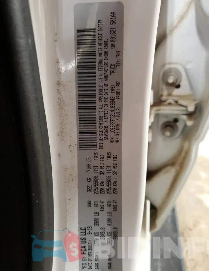 1C6SRFFT2LN169342 Photo# 13