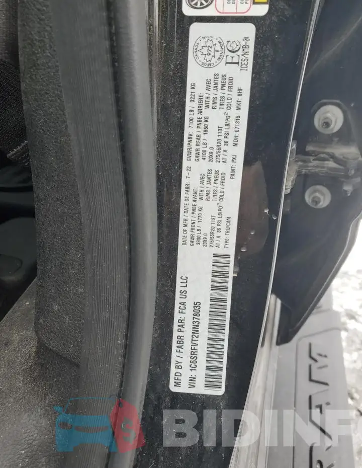 1C6SRFVT2NN378035 Photo# 13