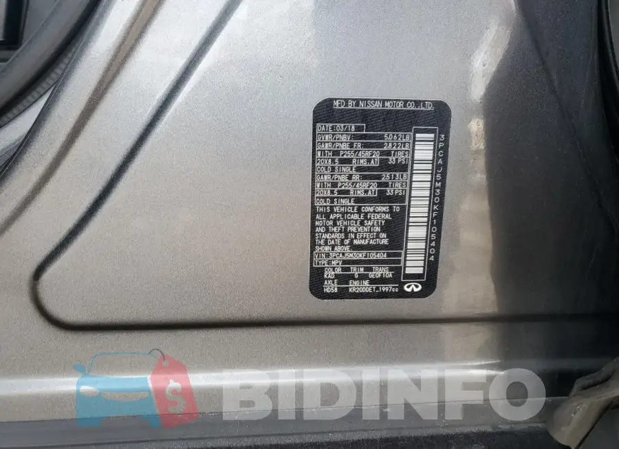 3PCAJ5M30KF105404 Photo# 14