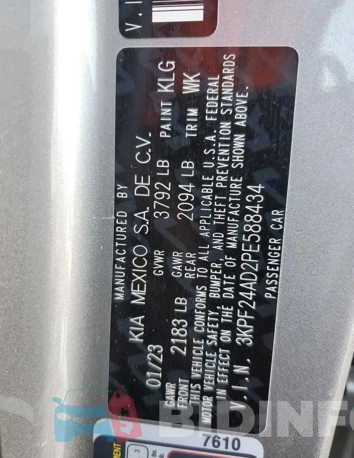 3KPF24AD2PE588434 Photo# 12