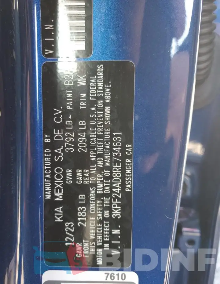 3KPF24AD8RE734631 Photo# 13