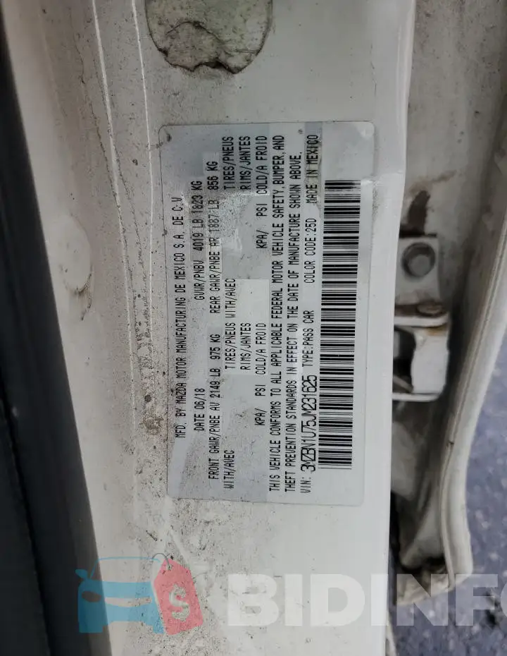 3MZBN1U75JM231625 Photo# 12