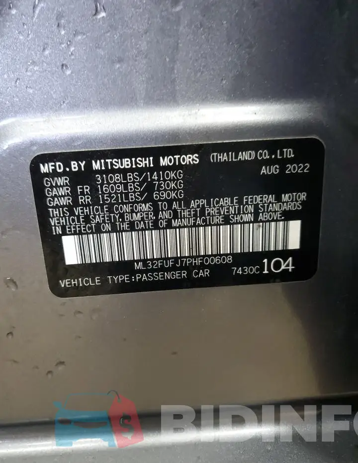 ML32FUFJ7PHF00608 Photo# 13