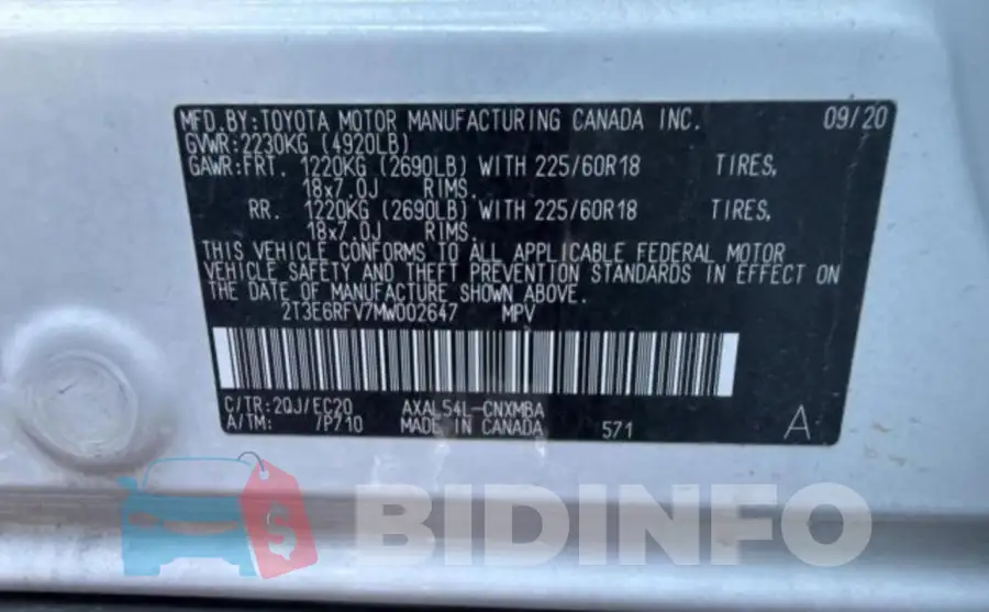 2T3E6RFV7MW002647 Photo# 10