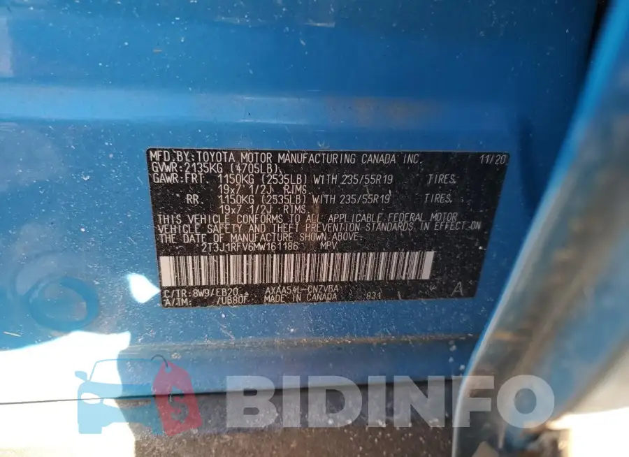 2T3J1RFV6MW161186 Photo# 13