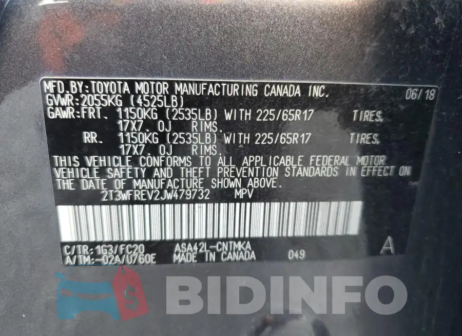 2T3WFREV2JW479732 Photo# 13