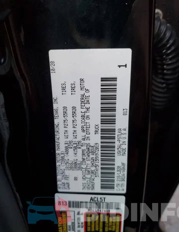 5TFHY5F15MX972019 Photo# 13