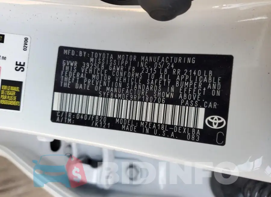 5YFB4MDE9RP180706 Photo# 12
